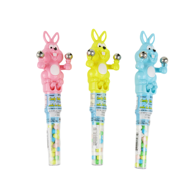candy toy with rabbit bell